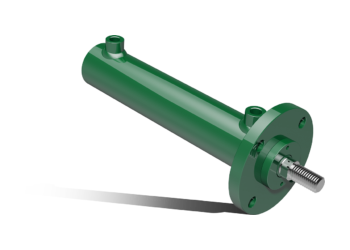 Double acting hydraulic cylinders with front flange - CFA
